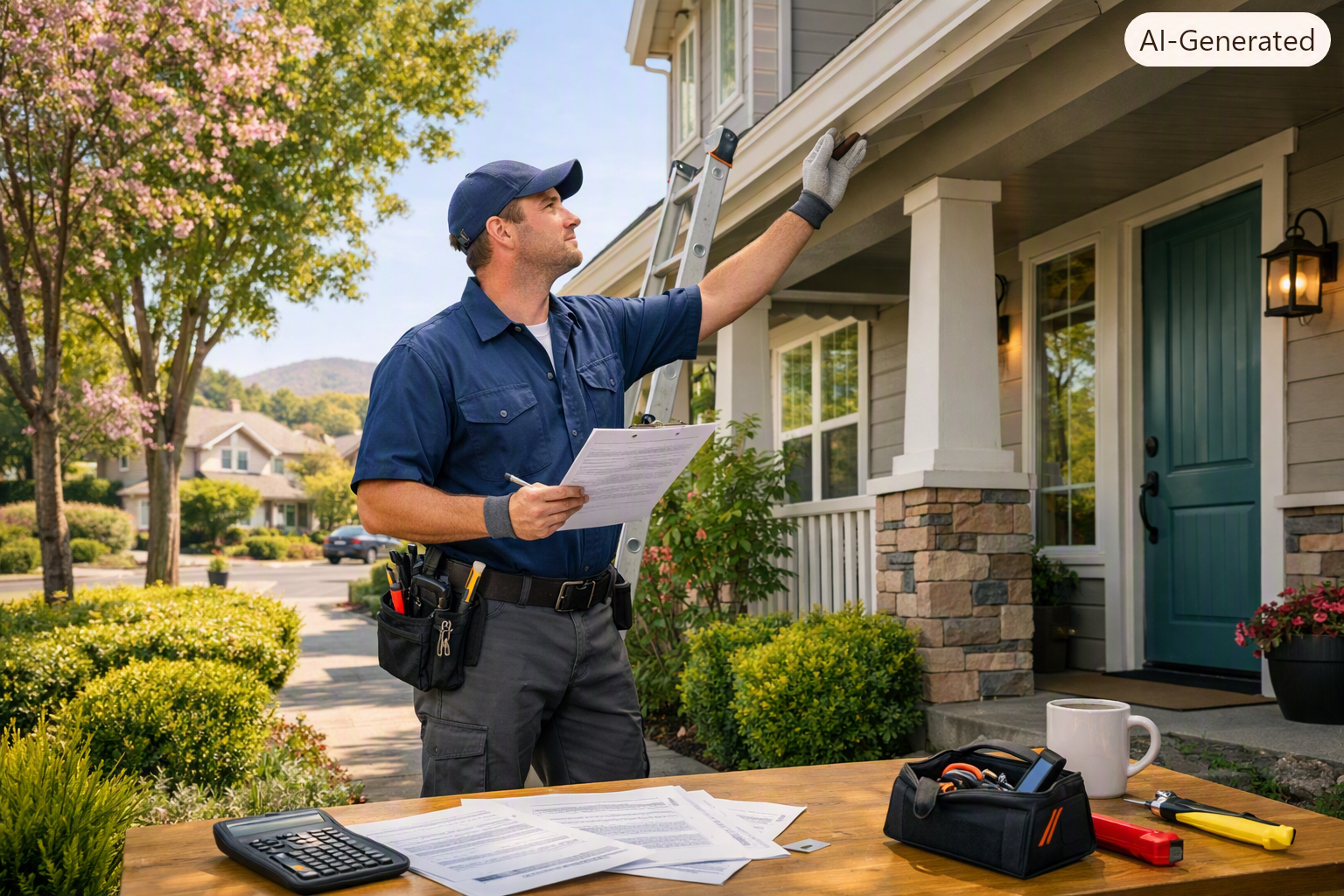 Seasonal Home Maintenance Checklist for Bay Area Rental Properties Property maintenance inspection at a Bay Area rental home.